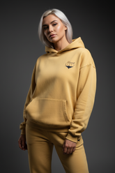 Heavyweight Unisex Boxy Hoodie - Yellow/Black - Mount Alpha Clothing®