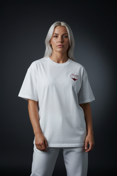 Ultra Heavyweight Oversized Unisex Woman Tee - Off White/Originals - Mount Alpha Clothing®