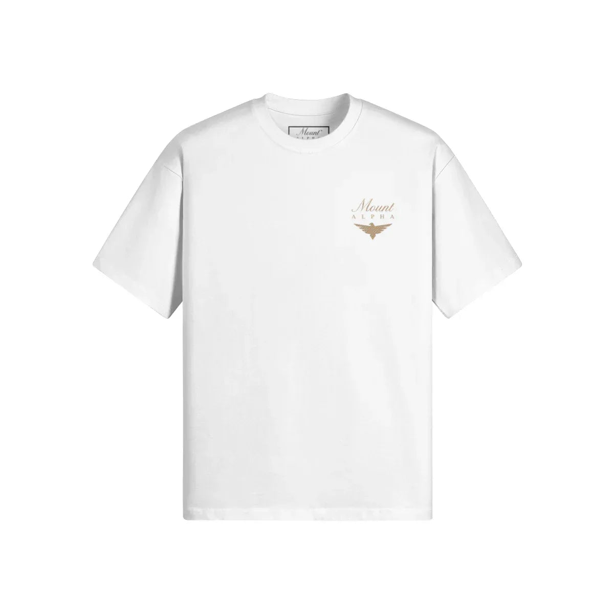 Super Heavyweight Oversized Unisex Tee - Heather Gray/Gold - Mount Alpha Clothing®
