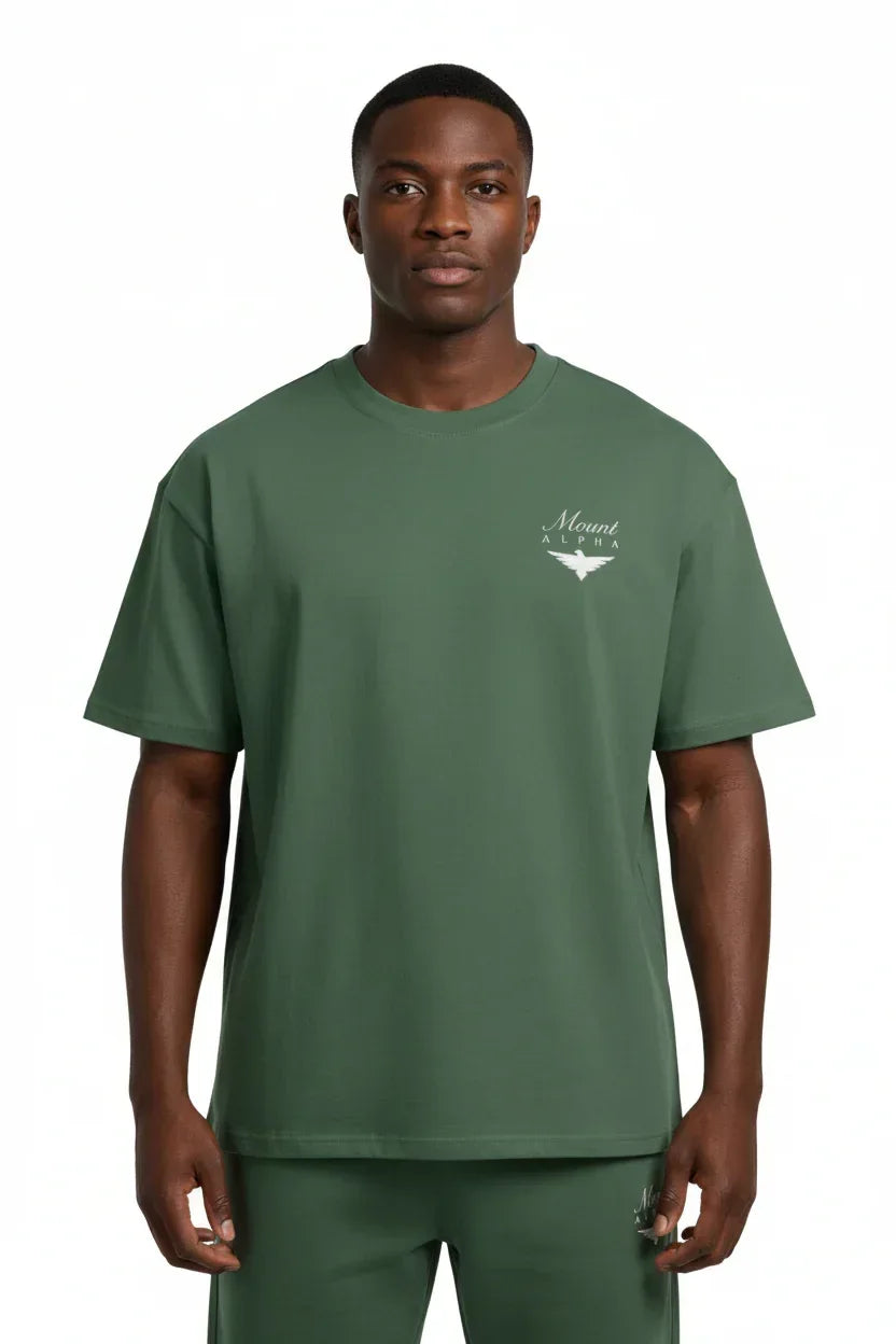 Ultra Heavyweight Oversized Unisex Tee - Cactus Green/Originals - Mount Alpha Clothing®