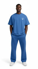 Ultra Heavyweight Oversized Unisex Tee - Cerulean Blue/Originals - Mount Alpha Clothing®