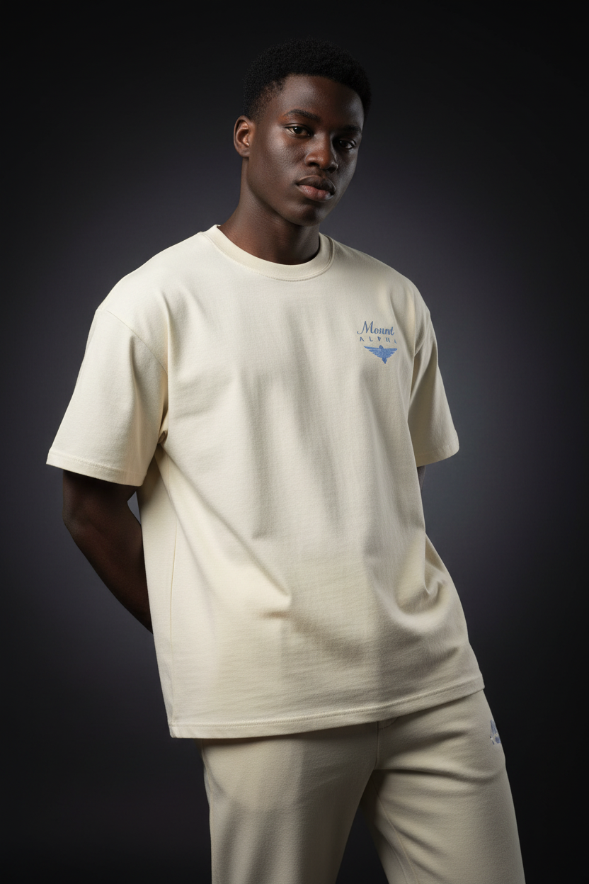 Ultra Heavyweight Oversized Unisex Tee - White Rock/Originals - Mount Alpha Clothing®