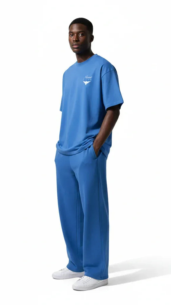 Ultra Heavyweight Oversized Unisex Tee - Cerulean Blue/Originals - Mount Alpha Clothing®