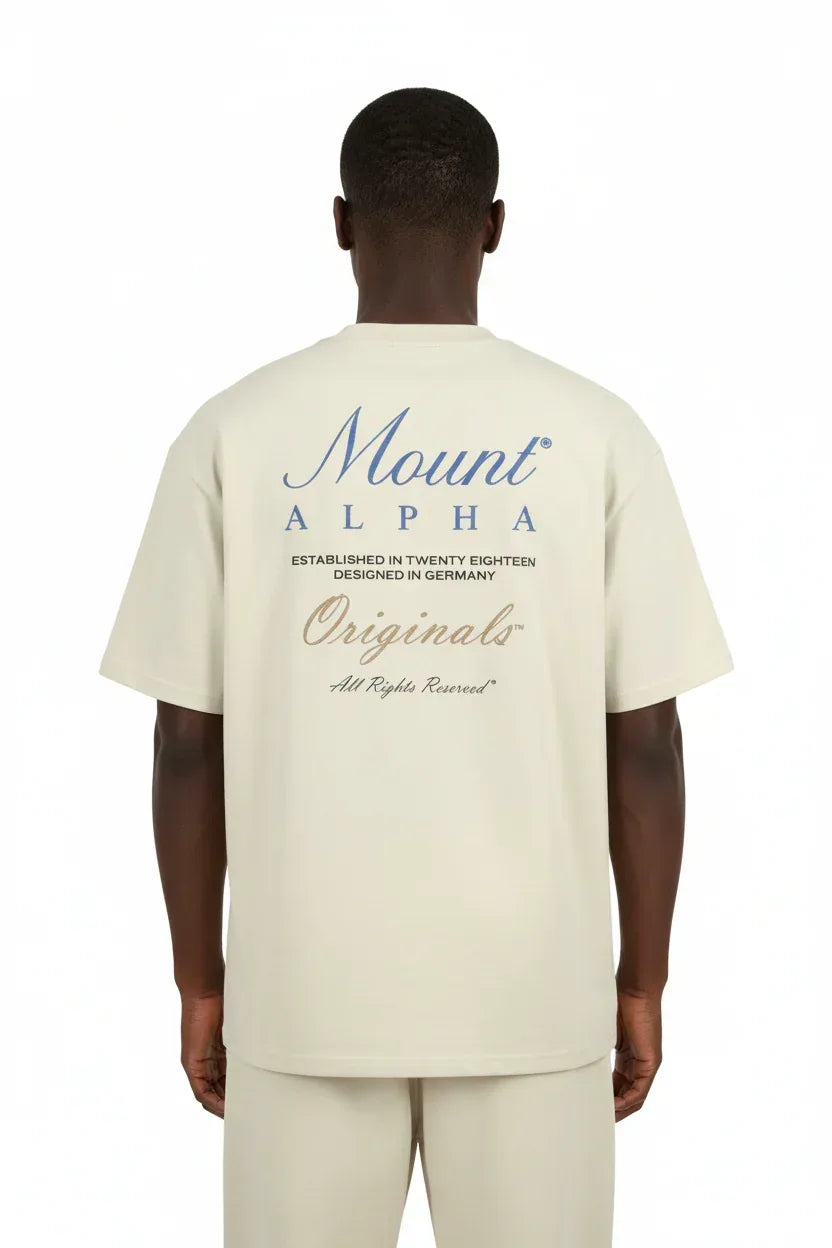 Ultra Heavyweight Oversized Unisex Tee - White Rock/Originals - Mount Alpha Clothing®