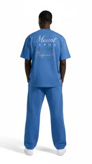 Ultra Heavyweight Oversized Unisex Tee - Cerulean Blue/Originals - Mount Alpha Clothing®