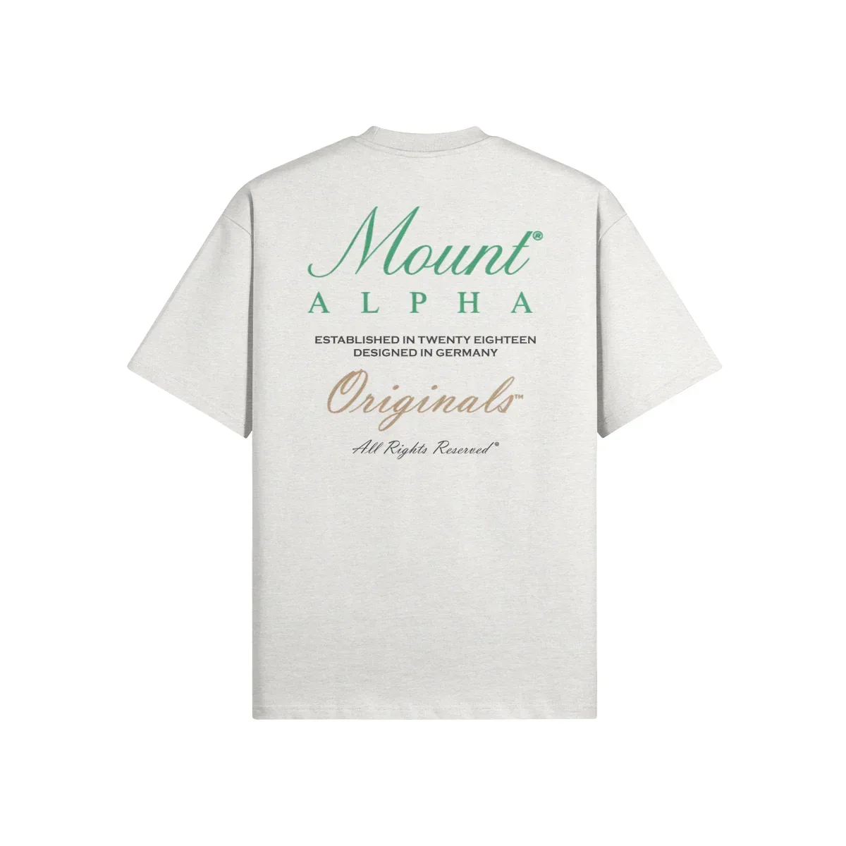 Ultra Heavyweight Oversized Unisex Tee - Heather Gray/Originals - Mount Alpha Clothing®