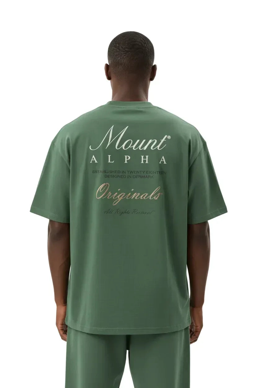 Ultra Heavyweight Oversized Unisex Tee - Cactus Green/Originals - Mount Alpha Clothing®