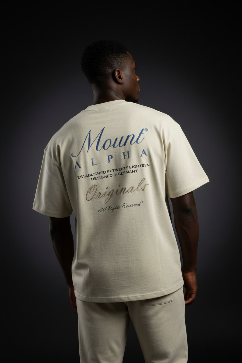 Ultra Heavyweight Oversized Unisex Tee - White Rock/Originals - Mount Alpha Clothing®