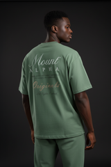 Ultra Heavyweight Oversized Unisex Tee - Cactus Green/Originals - Mount Alpha Clothing®