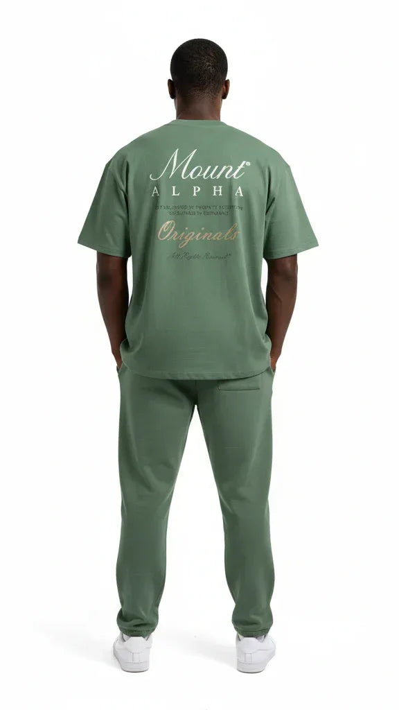 Ultra Heavyweight Oversized Unisex Tee - Cactus Green/Originals - Mount Alpha Clothing®