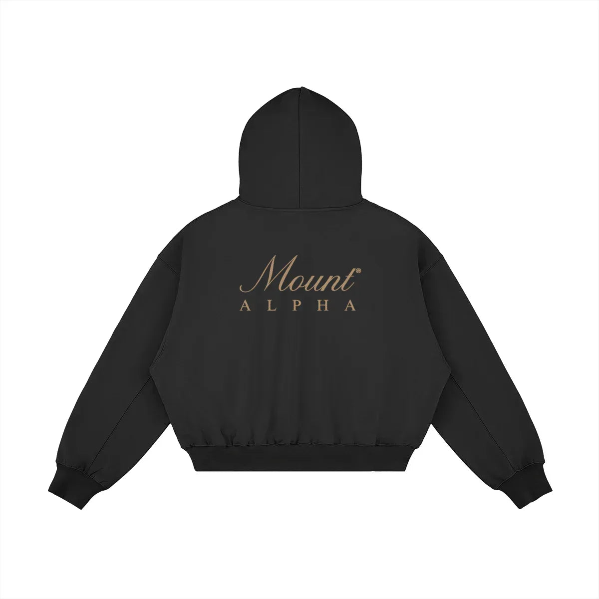 Heavyweight Unisex Fleece Hoodie - Black/Gold - Mount Alpha Clothing®