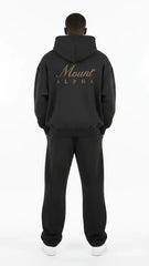 Heavyweight Unisex Fleece Hoodie - Black/Gold - Mount Alpha Clothing®