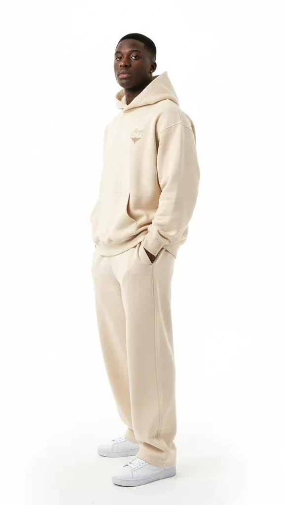Heavyweight Unisex Fleece Hoodie - Apricot/Gold - Mount Alpha Clothing®