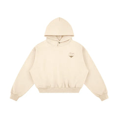 Heavyweight Unisex Fleece Hoodie - Apricot/Gold - Mount Alpha Clothing®