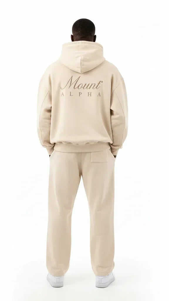 Heavyweight Unisex Fleece Hoodie - Apricot/Gold - Mount Alpha Clothing®