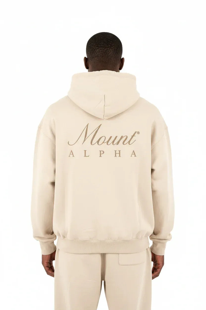 Heavyweight Unisex Fleece Hoodie - Apricot/Gold - Mount Alpha Clothing®