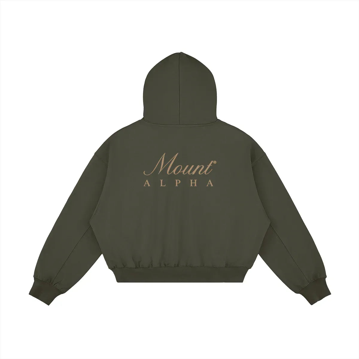 Heavyweight Unisex Fleece Hoodie - Charcoal Gray/Gold - Mount Alpha Clothing®