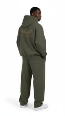 Heavyweight Unisex Fleece Hoodie - Charcoal Gray/Gold - Mount Alpha Clothing®