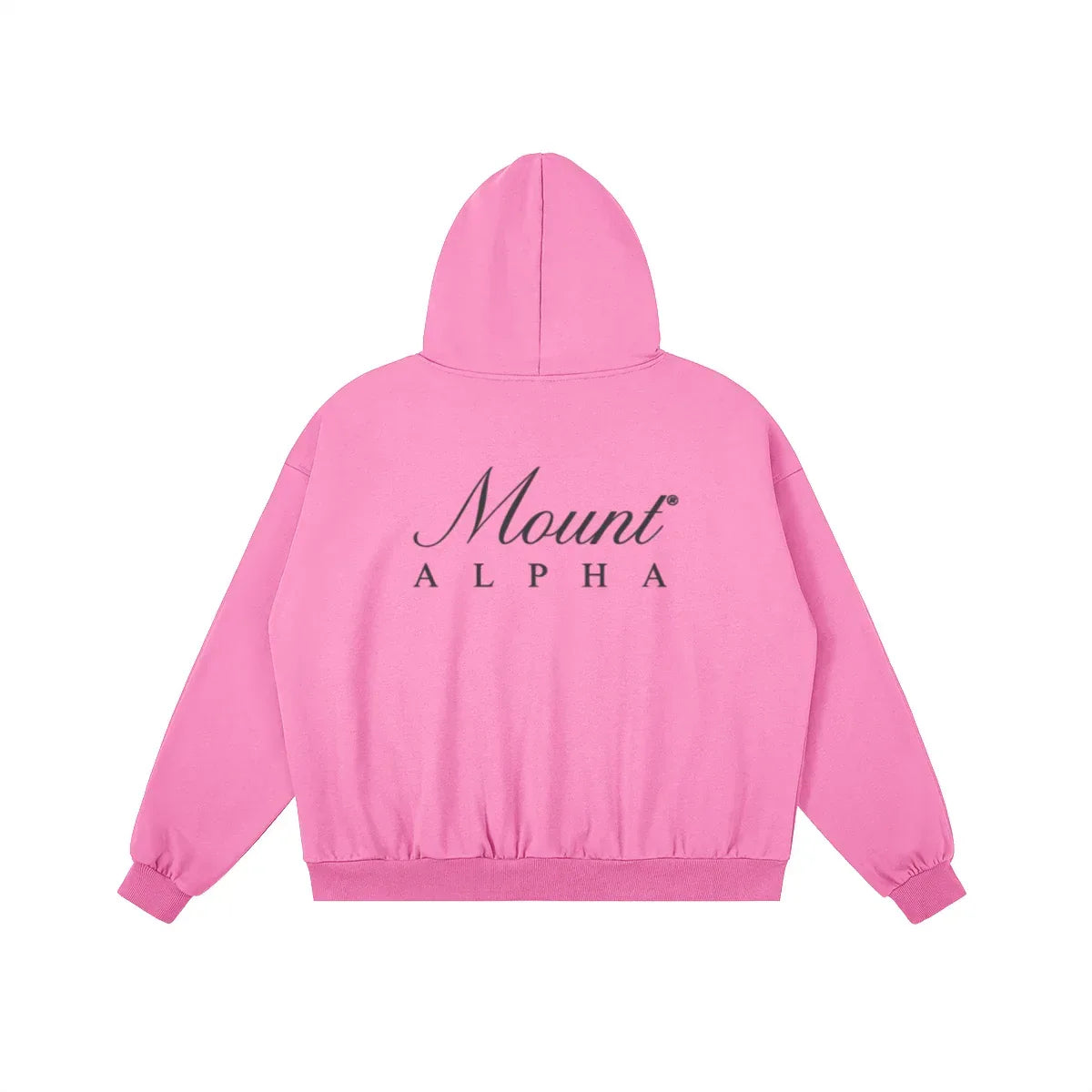 Heavyweight Unisex Boxy Hoodie - Pink/Black - Mount Alpha Clothing®
