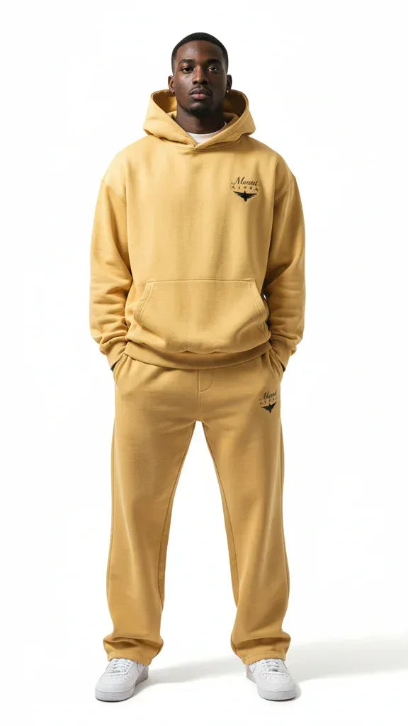 Heavyweight Unisex Boxy Hoodie - Yellow/Black - Mount Alpha Clothing®