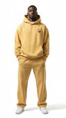 Heavyweight Unisex Boxy Hoodie - Yellow/Black - Mount Alpha Clothing®