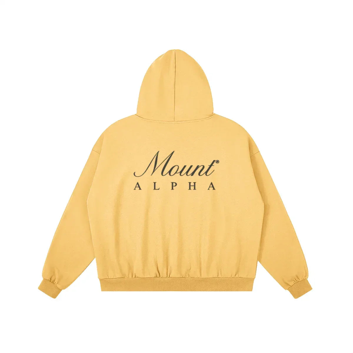 Heavyweight Unisex Boxy Hoodie - Yellow/Black - Mount Alpha Clothing®