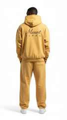 Heavyweight Unisex Boxy Hoodie - Yellow/Black - Mount Alpha Clothing®