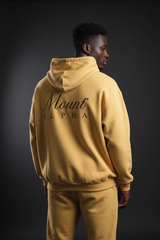 Heavyweight Unisex Boxy Hoodie - Yellow/Black - Mount Alpha Clothing®