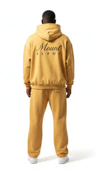 Heavyweight Unisex Boxy Hoodie - Yellow/Black - Mount Alpha Clothing®