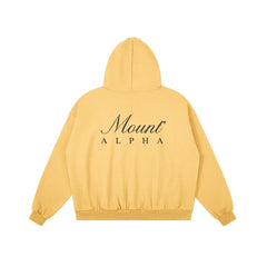 Heavyweight Unisex Boxy Hoodie - Yellow/Black - Mount Alpha Clothing®