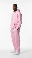 Heavyweight Unisex Brushed Fleece Hoodie - Pink/Gold - Mount Alpha Clothing®