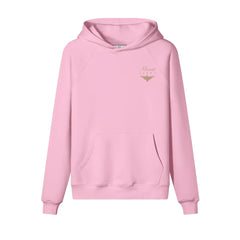 Heavyweight Unisex Brushed Fleece Hoodie - Pink/Gold - Mount Alpha Clothing®