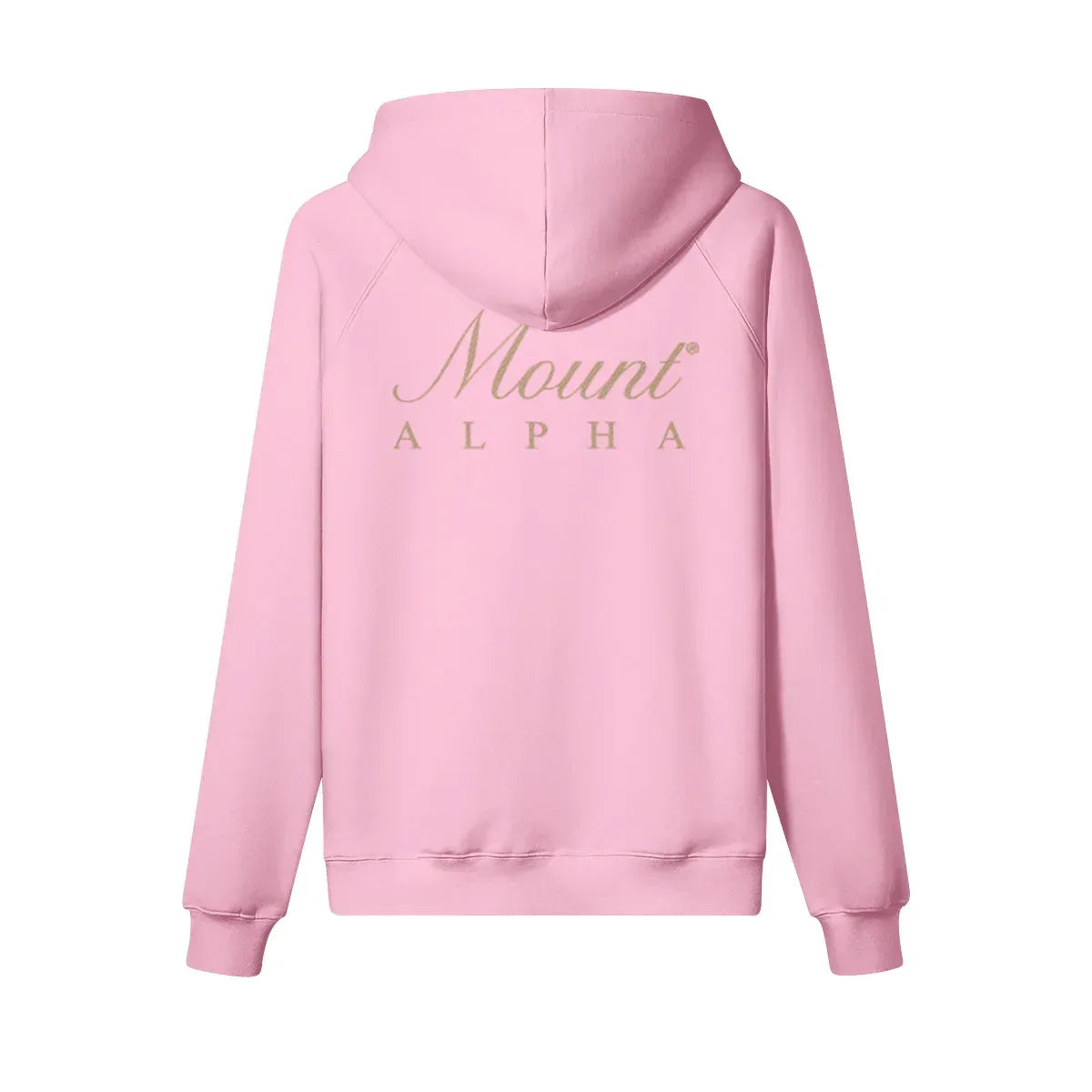 Heavyweight Unisex Brushed Fleece Hoodie - Pink/Gold - Mount Alpha Clothing®