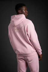 Heavyweight Unisex Brushed Fleece Hoodie - Pink/Gold - Mount Alpha Clothing®
