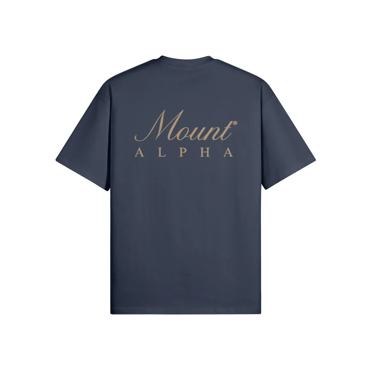 Super Heavyweight Oversized Unisex Tee - Regal Blue/Gold - Mount Alpha Clothing®