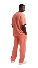 Super Heavyweight Oversized Unisex Tee - Salmon/Gold - Mount Alpha Clothing®