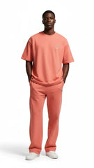 Super Heavyweight Oversized Unisex Tee - Salmon/Gold - Mount Alpha Clothing®