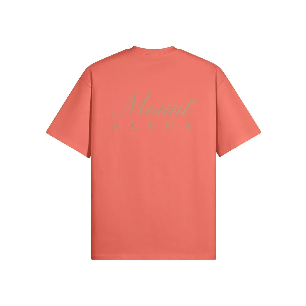 Super Heavyweight Oversized Unisex Tee - Salmon/Gold - Mount Alpha Clothing®