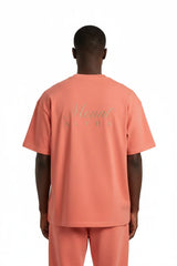 Super Heavyweight Oversized Unisex Tee - Salmon/Gold - Mount Alpha Clothing®