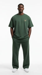 Super Heavyweight Oversized Unisex Tee - Cactus Green/Gold - Mount Alpha Clothing®