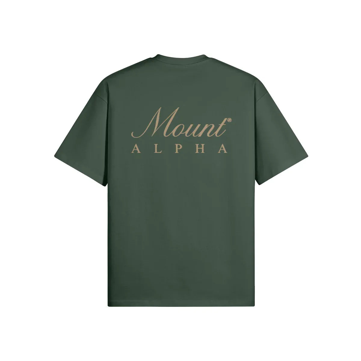 Super Heavyweight Oversized Unisex Tee - Cactus Green/Gold - Mount Alpha Clothing®