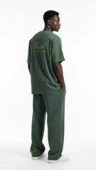 Super Heavyweight Oversized Unisex Tee - Cactus Green/Gold - Mount Alpha Clothing®