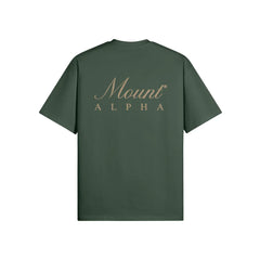 Super Heavyweight Oversized Unisex Tee - Cactus Green/Gold - Mount Alpha Clothing®