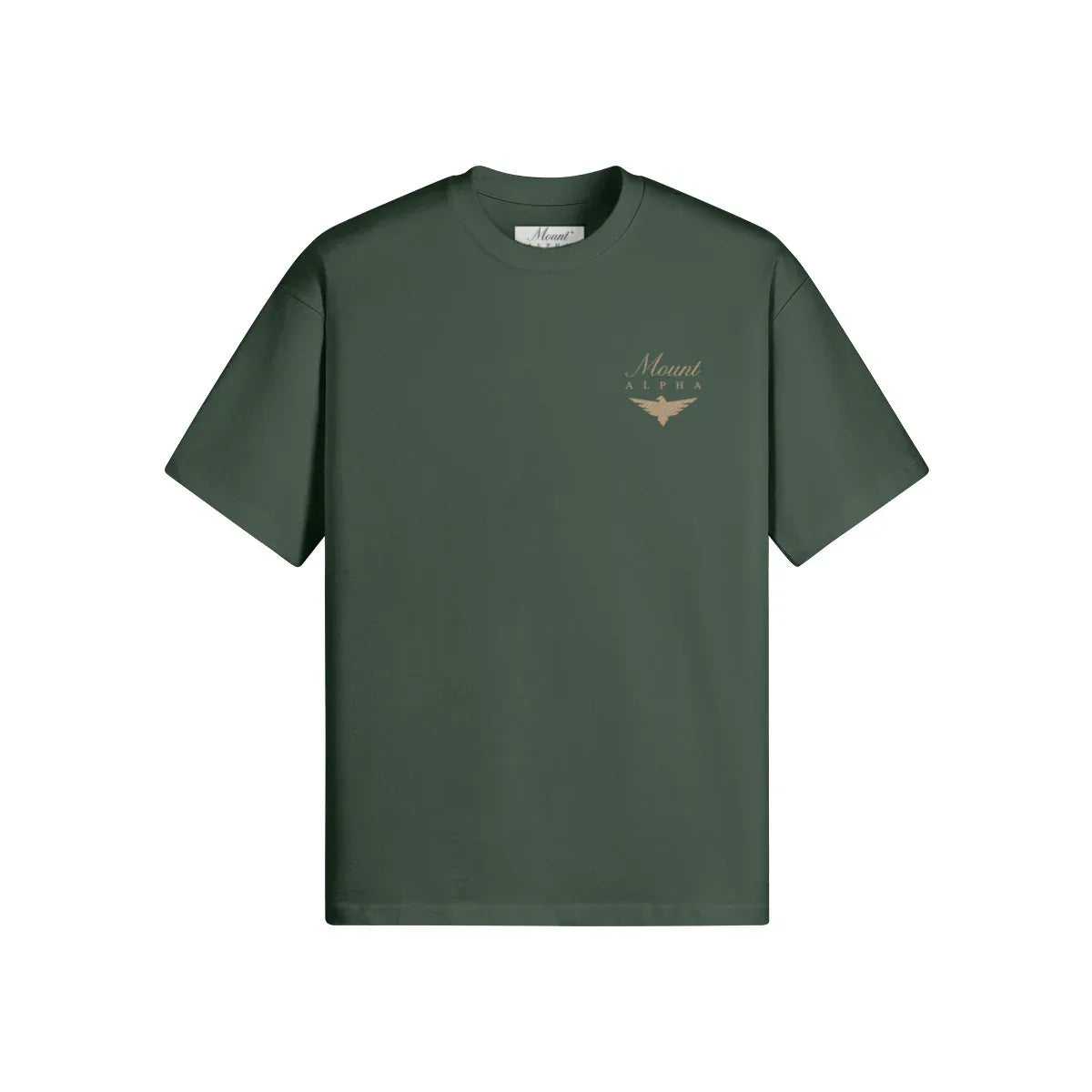 Super Heavyweight Oversized Unisex Tee - Cactus Green/Gold - Mount Alpha Clothing®