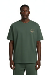 Super Heavyweight Oversized Unisex Tee - Cactus Green/Gold - Mount Alpha Clothing®