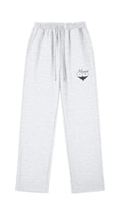 Heavyweight Relaxed Fit Sweatpants - Light Gray/Black - Mount Alpha Clothing®