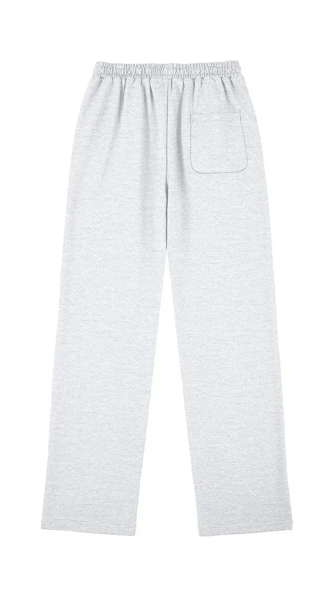 Heavyweight Relaxed Fit Sweatpants - Light Gray/Black - Mount Alpha Clothing®