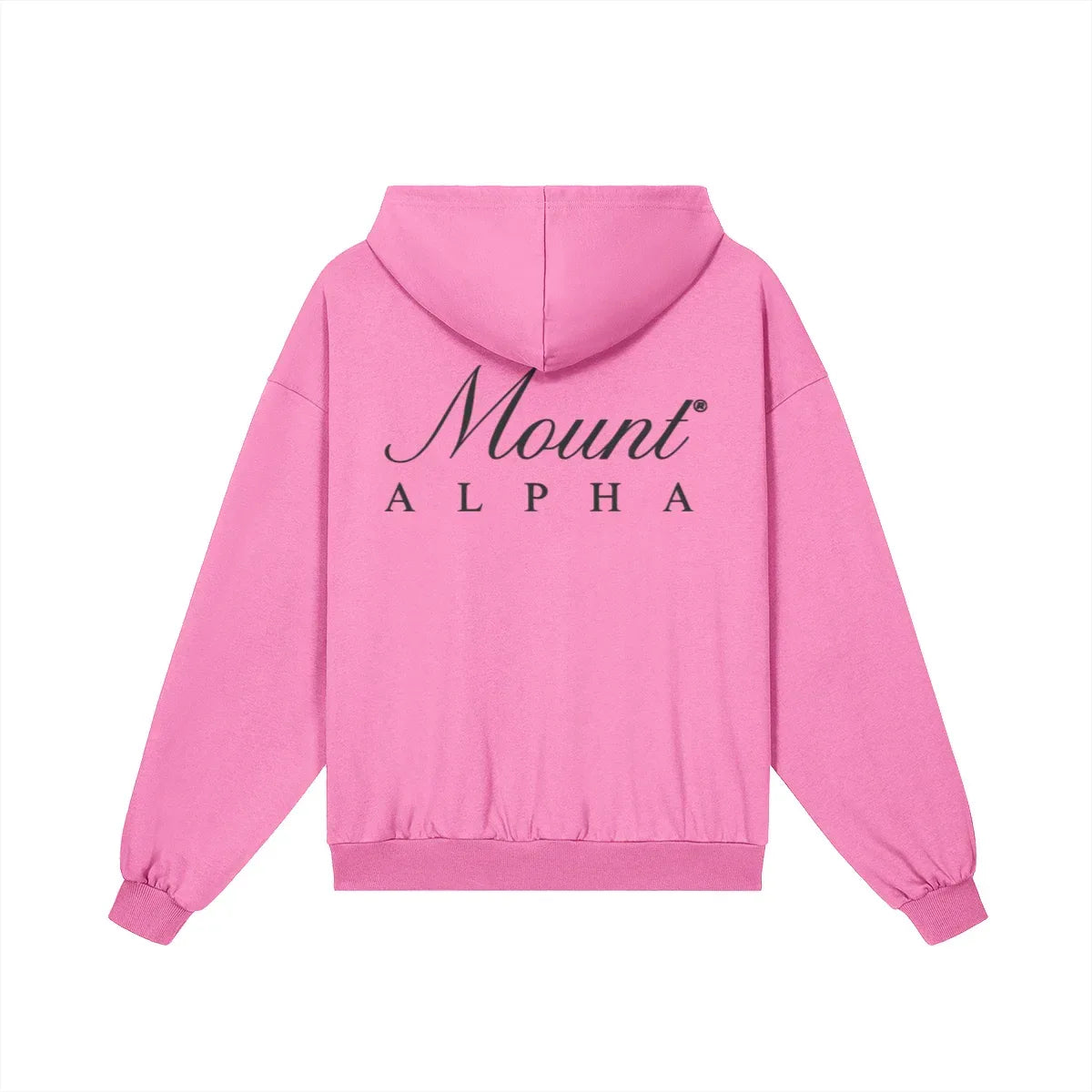 Heavyweight Unisex Boxy Hoodie - Pink/Black - Mount Alpha Clothing®