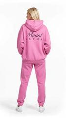 Heavyweight Unisex Boxy Hoodie - Pink/Black - Mount Alpha Clothing®