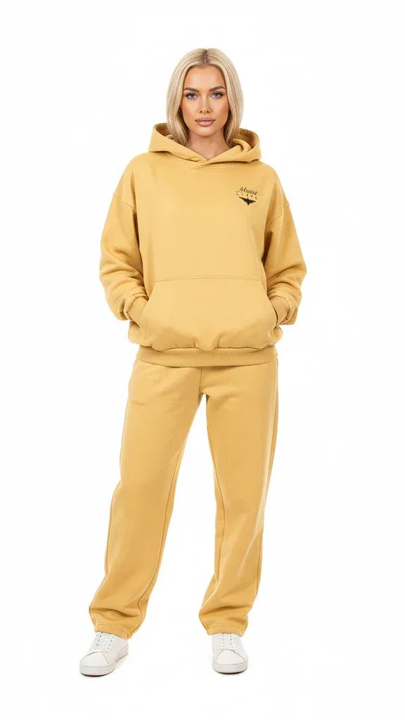 Heavyweight Unisex Boxy Hoodie - Yellow/Black - Mount Alpha Clothing®